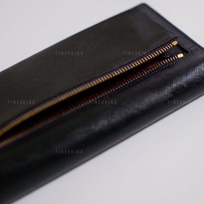 Classic Black Long Wallet