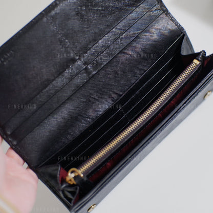 Classic Black Long Wallet